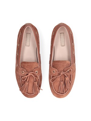 Mocassini Liu Jo donna in pelle suede cuoio in DONNA