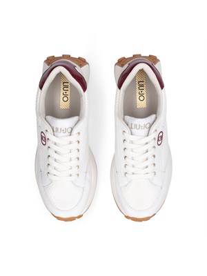 Sneakers Liu Jo donna bianche in mesh e paillettes in DONNA