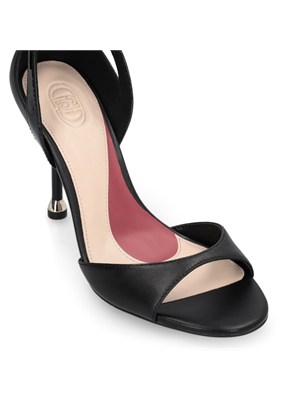 Sandali Liu Jo in pelle nera con tacco a spillo in DONNA