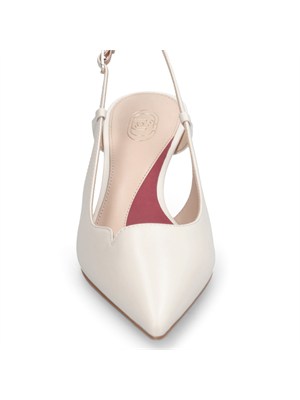 Slingback Liu Jo in pelle bianco avorio in DONNA