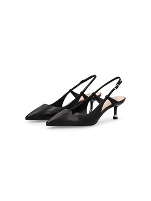 Slingback Liu Jo in pelle nera in DONNA