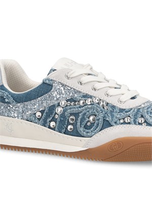 Sneakers Liu Jo donna in denim con glitter e gioielli in DONNA