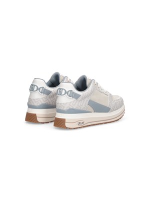 Sneakers Liu Jo donna avorio con logo jacquard all over in DONNA