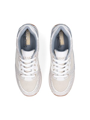 Sneakers Liu Jo donna avorio con logo jacquard all over in DONNA