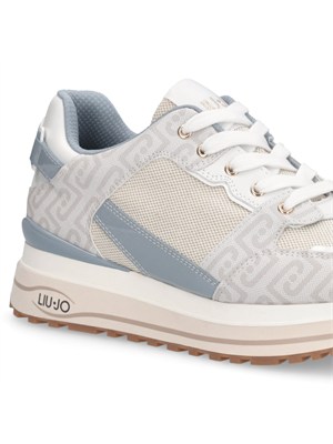 Sneakers Liu Jo donna avorio con logo jacquard all over in DONNA