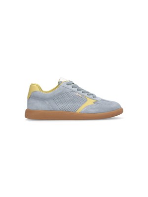Sneakers Liu Jo donna in suede traforato azzurro e dettagli pelle in DONNA