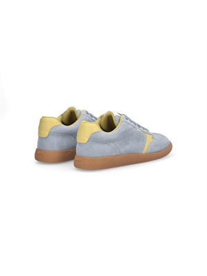 Sneakers Liu Jo donna in suede traforato azzurro e dettagli pelle in DONNA