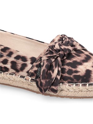 Espadrillas Liu Jo donna in tessuto animalier con fiocco in DONNA
