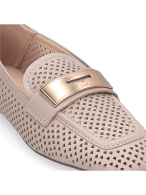 Mocassini Liu Jo donna in pelle traforata taupe in DONNA