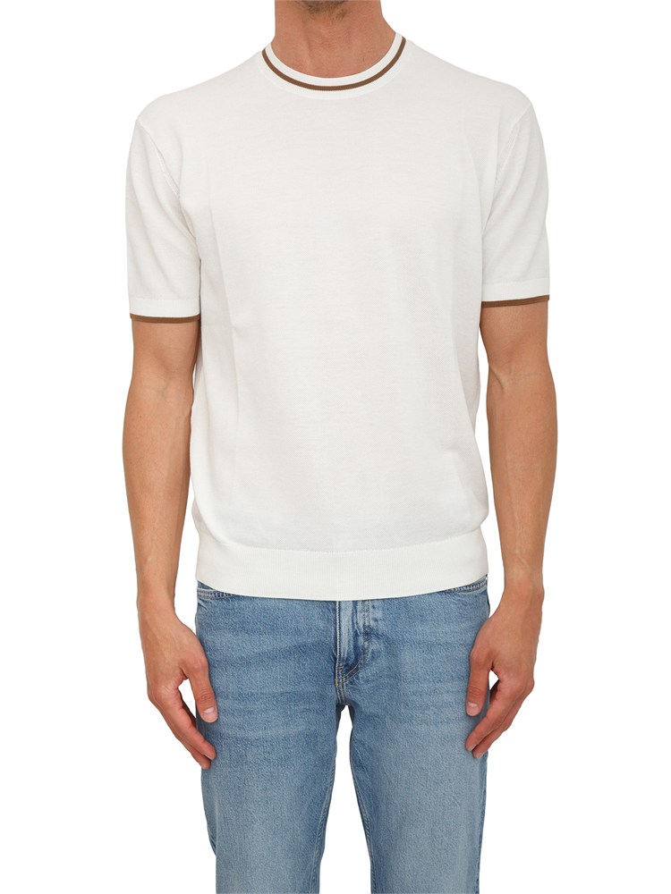 Maglia bianca Paolo Pecora in cotone