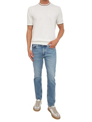 Maglia bianca Paolo Pecora in cotone in UOMO
