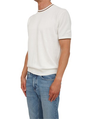Maglia bianca Paolo Pecora in cotone in UOMO