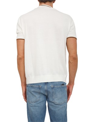 Maglia bianca Paolo Pecora in cotone in UOMO