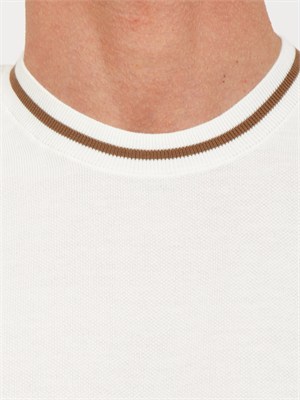 Maglia bianca Paolo Pecora in cotone in UOMO
