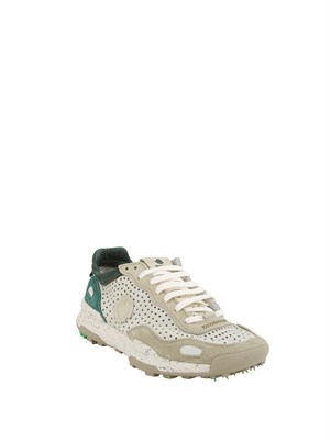 Sneakers Chacrona Satorisan in pelle grigia multicolor in UOMO