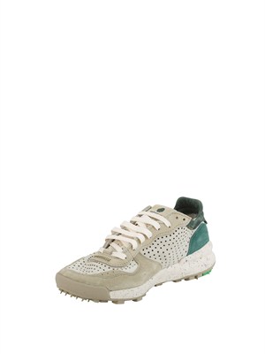 Sneakers Chacrona Satorisan in pelle grigia multicolor in UOMO