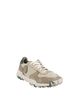 Chacrona Linen Satorisan in lino grigio e pelle multicolor in UOMO