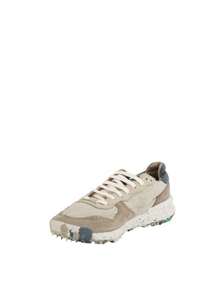 Chacrona Linen Satorisan in lino grigio e pelle multicolor in UOMO