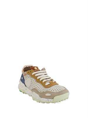 Sneakers Chacrona Satorisan in pelle ecru multicolor in UOMO
