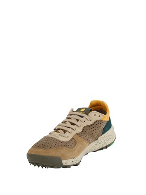 Sneakers Chacrona Satorisan in pelle marrone multicolor in UOMO
