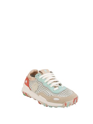 Sneakers Chacrona Satorisan in pelle ecru multicolor in UOMO