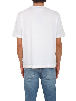 T-shirt Paolo Pecora in cotone bianco in UOMO