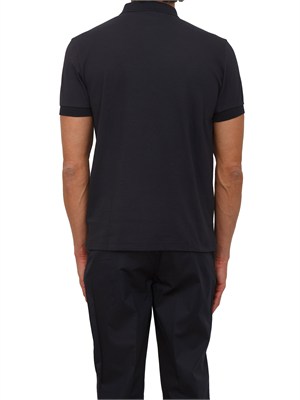 Polo blu Boss uomo in pregiato cotone in UOMO
