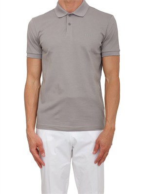 Polo Boss uomo in pregiato cotone grigio in UOMO