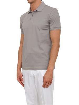 Polo Boss uomo in pregiato cotone grigio in UOMO