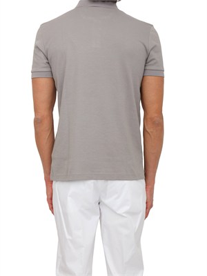 Polo Boss uomo in pregiato cotone grigio in UOMO