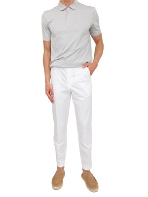 Polo grigia Boss uomo in misto cotone in UOMO