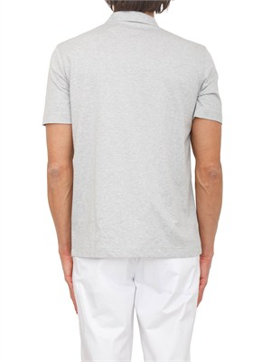 Polo grigia Boss uomo in misto cotone in UOMO