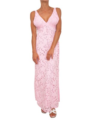 Abito lungo Michael Michael Kors in pizzo rosa in DONNA