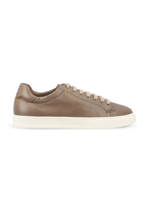 Sneaker Doucal's uomo in nappa di ovino taupe in UOMO