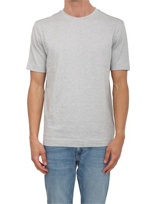 T-shirt grigia BOSS uomo in cotone performance in UOMO