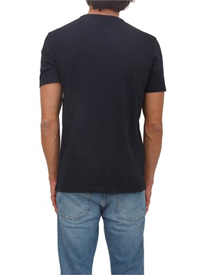 T-shirt BOSS uomo in cotone blu in UOMO
