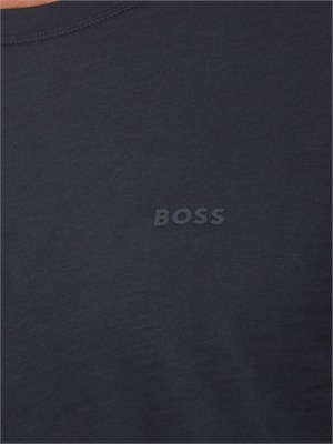 T-shirt BOSS uomo in cotone blu in UOMO