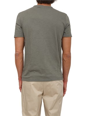 T-shirt BOSS uomo in cotone verde in UOMO