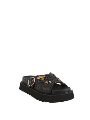 Sandali Kate Pinko in pelle nera in DONNA