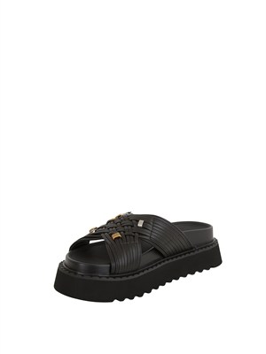 Sandali Kate Pinko in pelle nera in DONNA