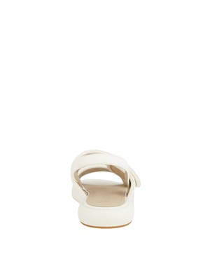 Sandali bassi Fiona Pinko in pelle bianca in DONNA