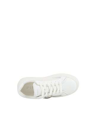 Sneakers Yoko Pinko in tessuto effetto pelle bianche in DONNA