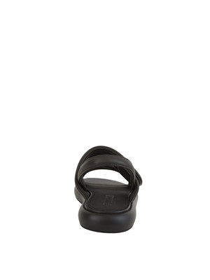 Sandali bassi Fiona Pinko in pelle nera in DONNA