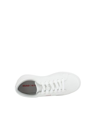 Sneakers bianche Hugo uomo in pelle con logo in UOMO