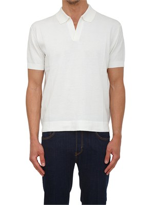 Polo Paolo Pecora in cotone bianco in UOMO