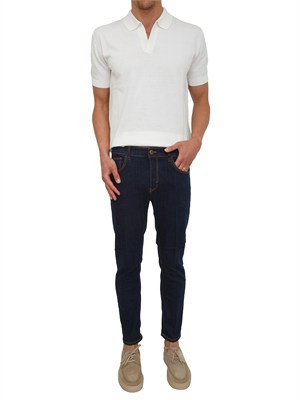 Polo Paolo Pecora in cotone bianco in UOMO