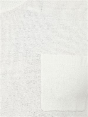 Maglia uomo Paolo Pecora in seta bouclÉ bianco panna in UOMO
