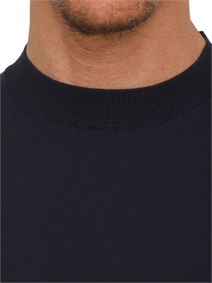 Maglia maniche corte Paolo Pecora in cotone blu in UOMO