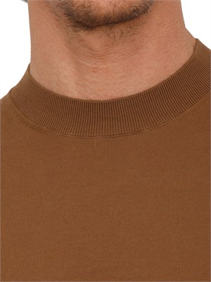 Maglia maniche corte Paolo Pecora in cotone marrone in UOMO