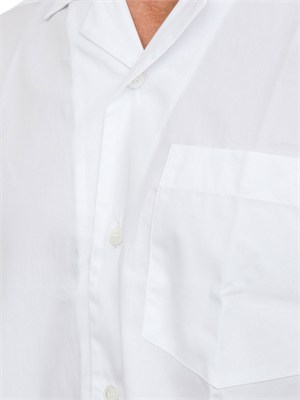 Camicia a manica corta bianca Paolo Pecora relaxed fit in UOMO